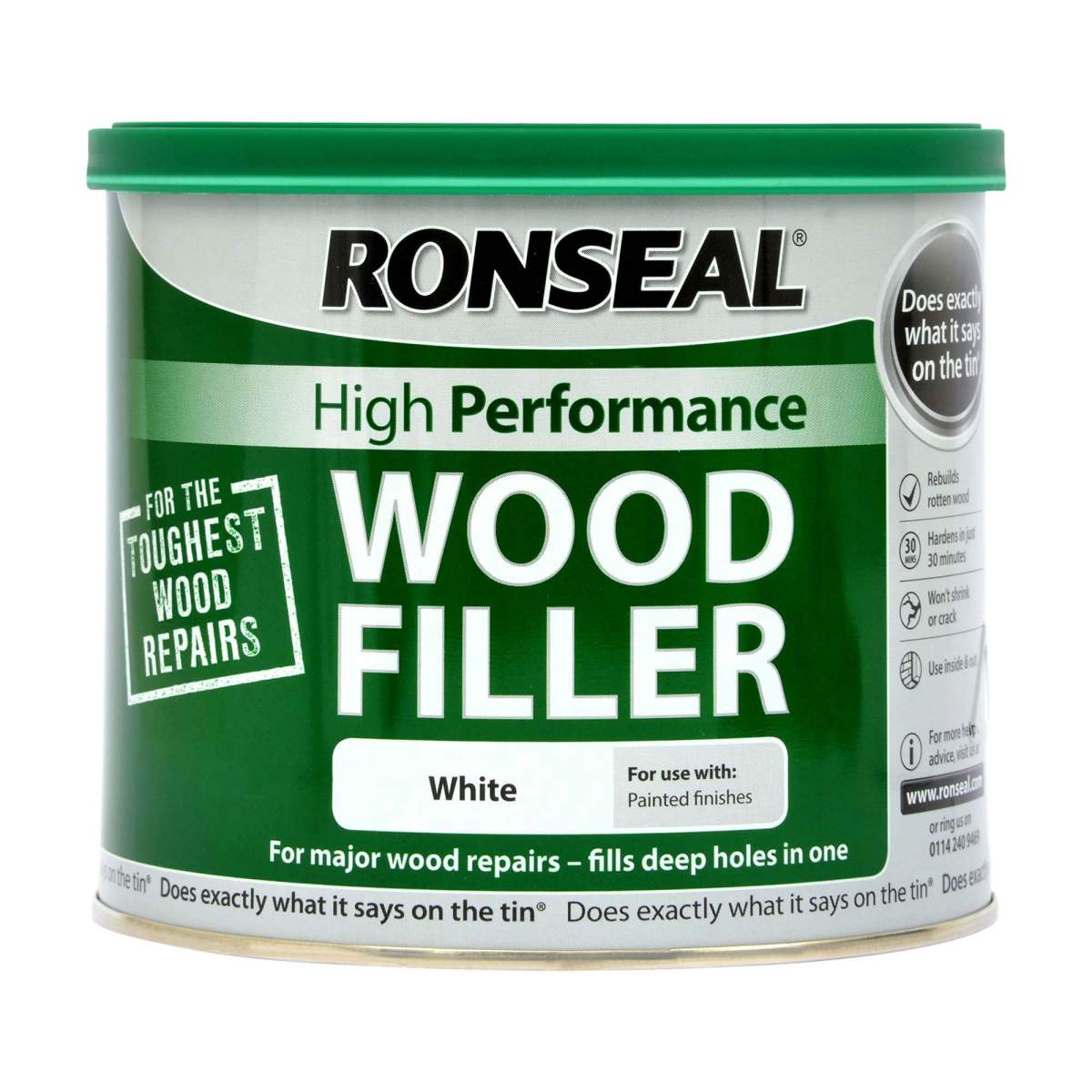 Ronseal High Performance WoodFiller White 550G